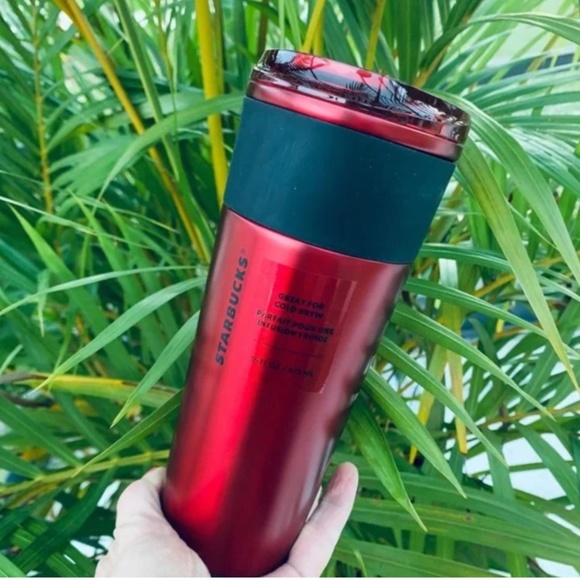 Starbucks Limited Release Candy Apple Red Stainless Steel Cold Brew Cup Tumbler - Picture 2 of 7